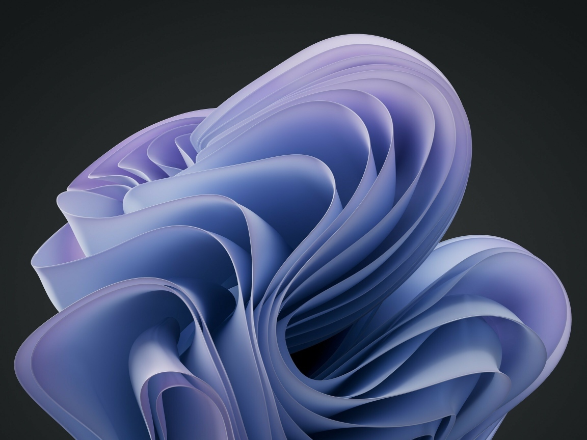 Голубые волны на черном фоне 3д