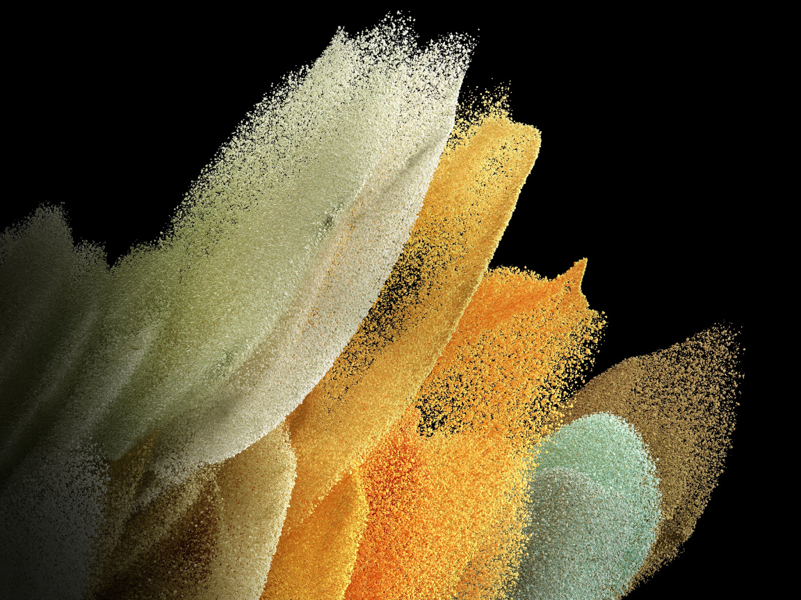 Разноцветный абстрактный песок на черном фоне