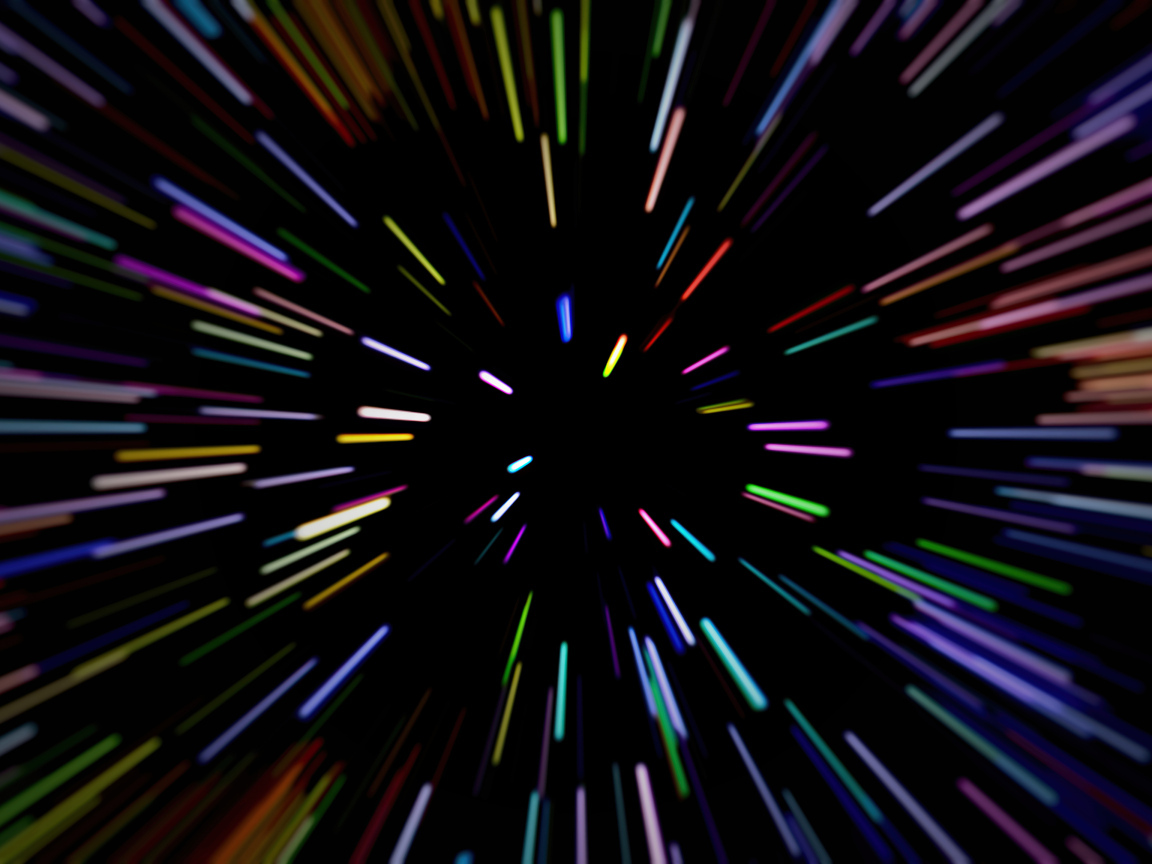 Разноцветные летящие абстрактные искры