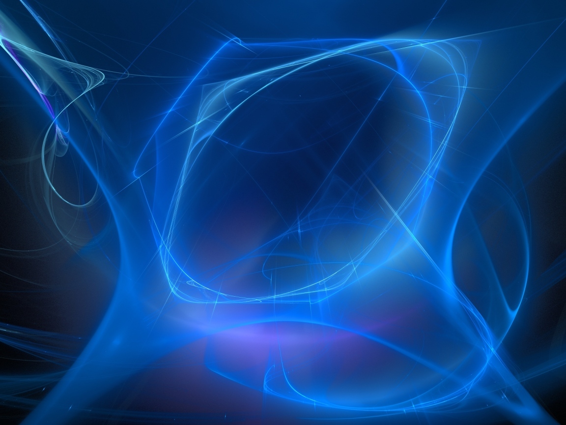 Неоновые синие линии на черном фоне