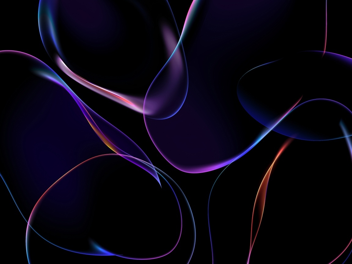 Неоновые мыльные пузыри на черном фоне