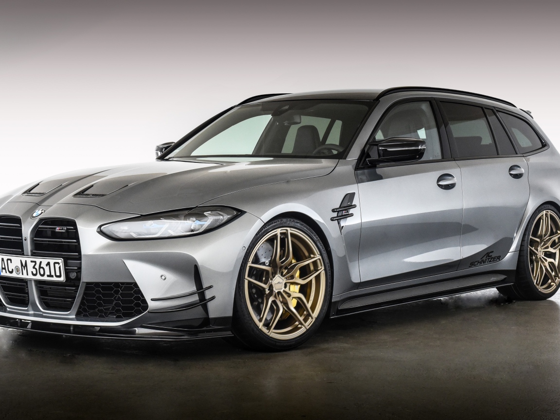 Автомобиль AC Schnitzer ACS3 Sport Touring 2023 года на сером фоне