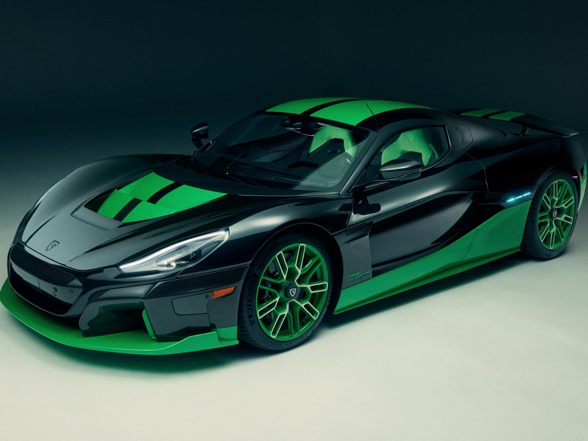 Быстрый автомобиль Rimac Nevera Time Attack 2023 года