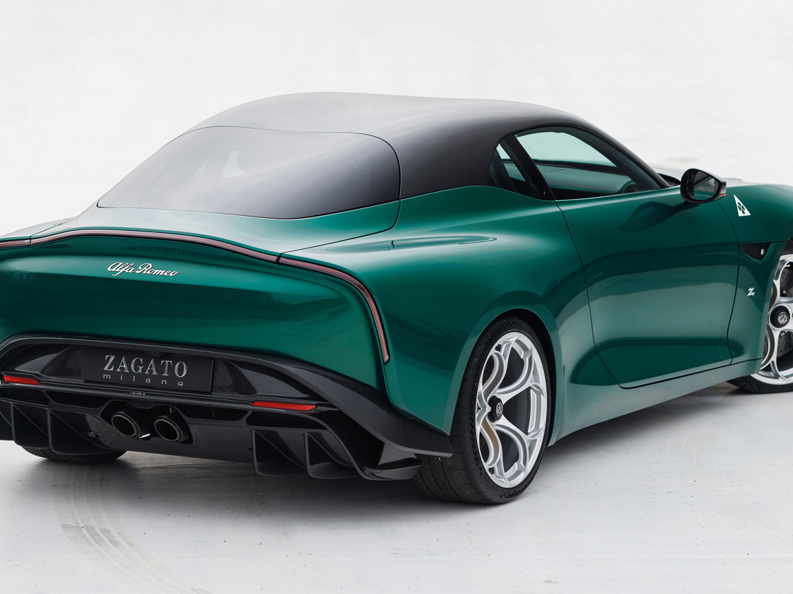 Автомобиль Alfa Romeo Giulia SWB Zagato 2022  вид сзади