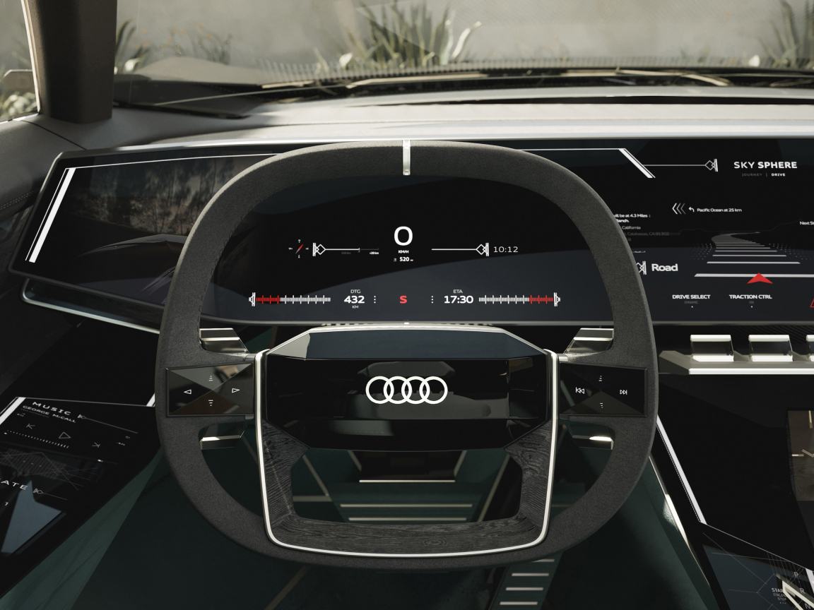 Салон автомобиля Audi Skysphere Concept 2023 года