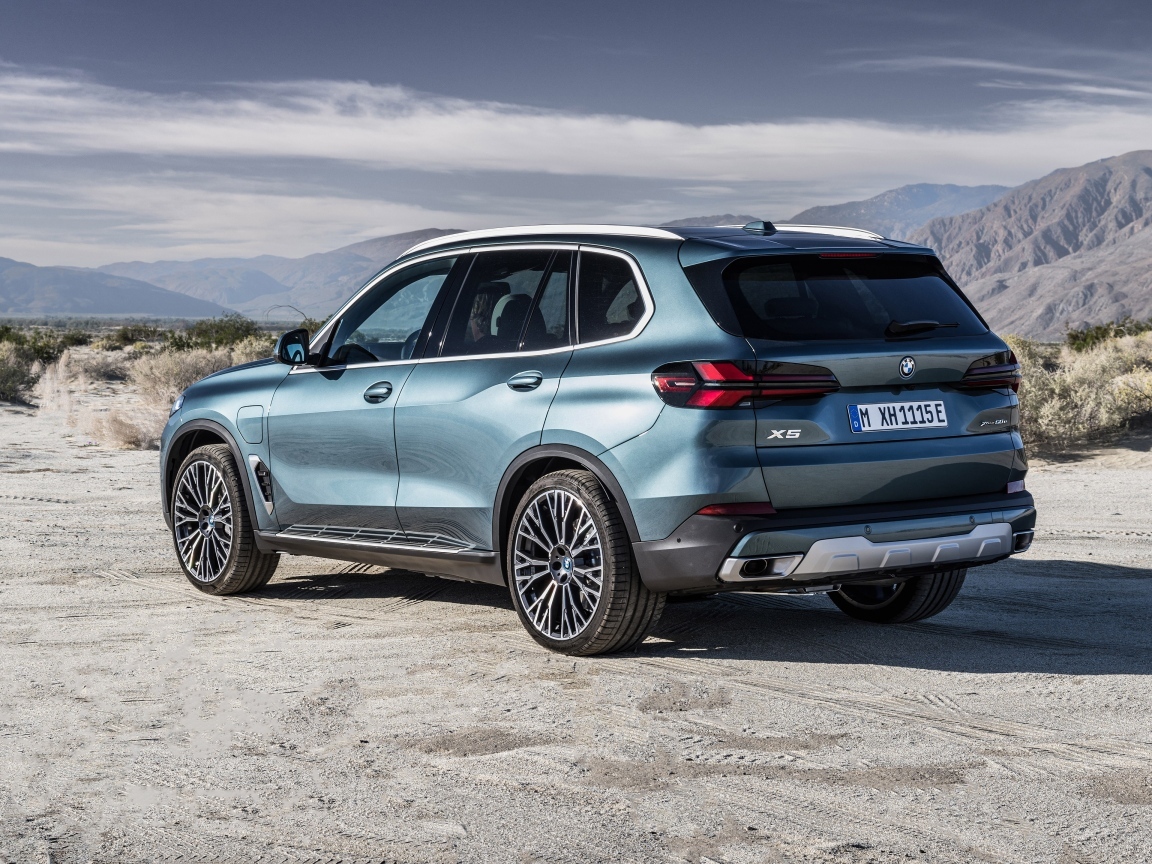 Кроссовер BMW X5 2023 вид сзади