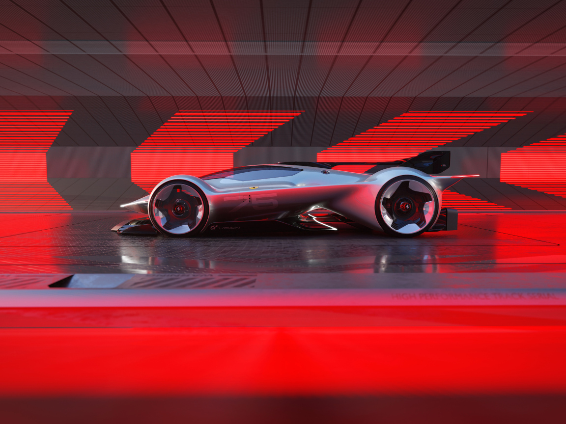 Автомобиль Ferrari Vision Gran Turismo  вид сбоку
