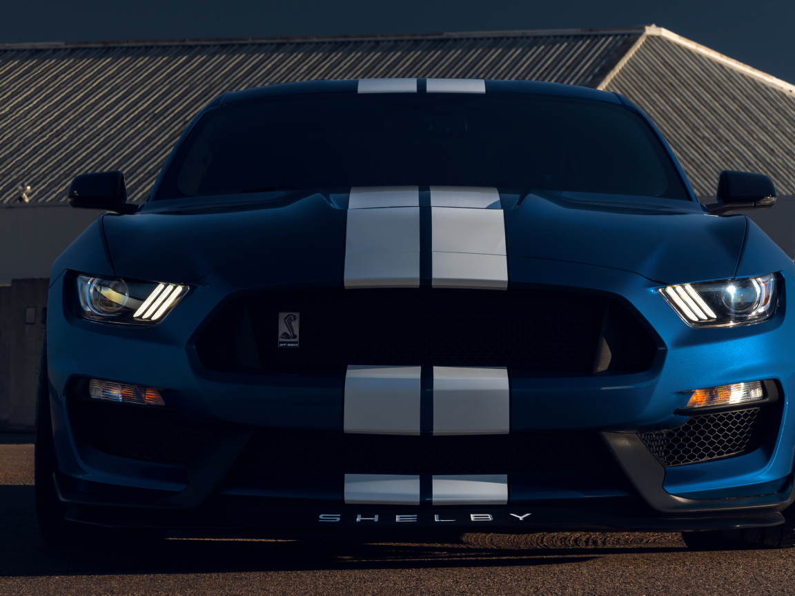 Автомобиль Ford Mustang Shelby GT350  вид спереди