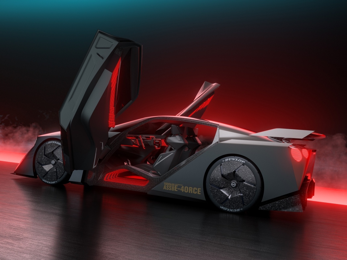 Открытые двери в автомобиле Nissan Hyper Force