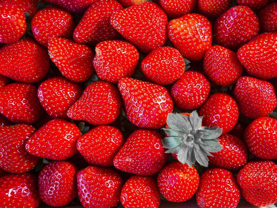 Крупная красная ароматная клубника