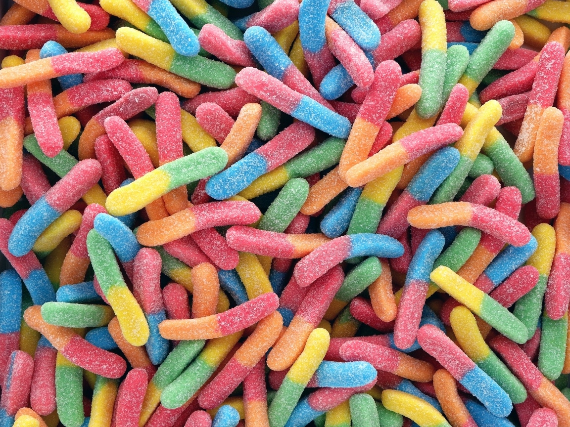 Сладкие разноцветные мармеладки