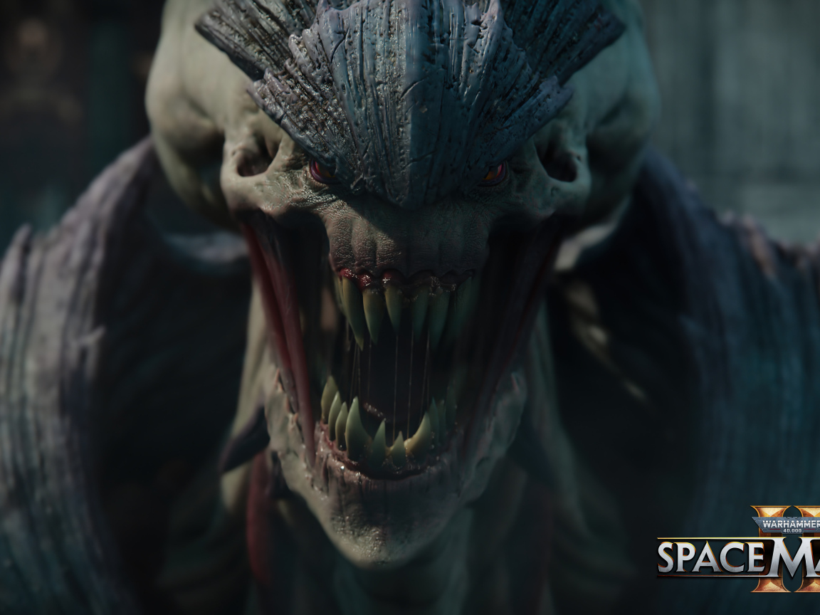 Монстр из компьютерной игры Warhammer 40,000: Space Marine 2