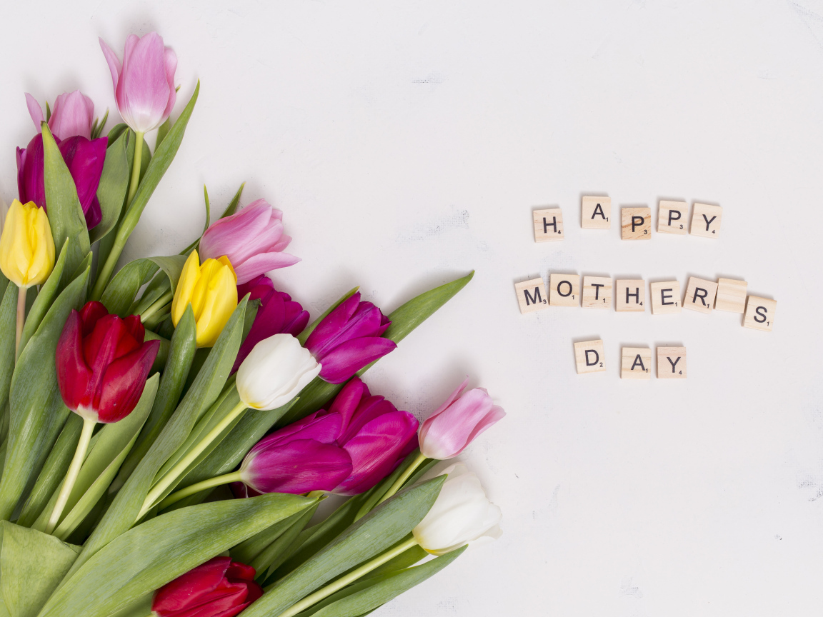 Красивый букет тюльпанов на международный женский день