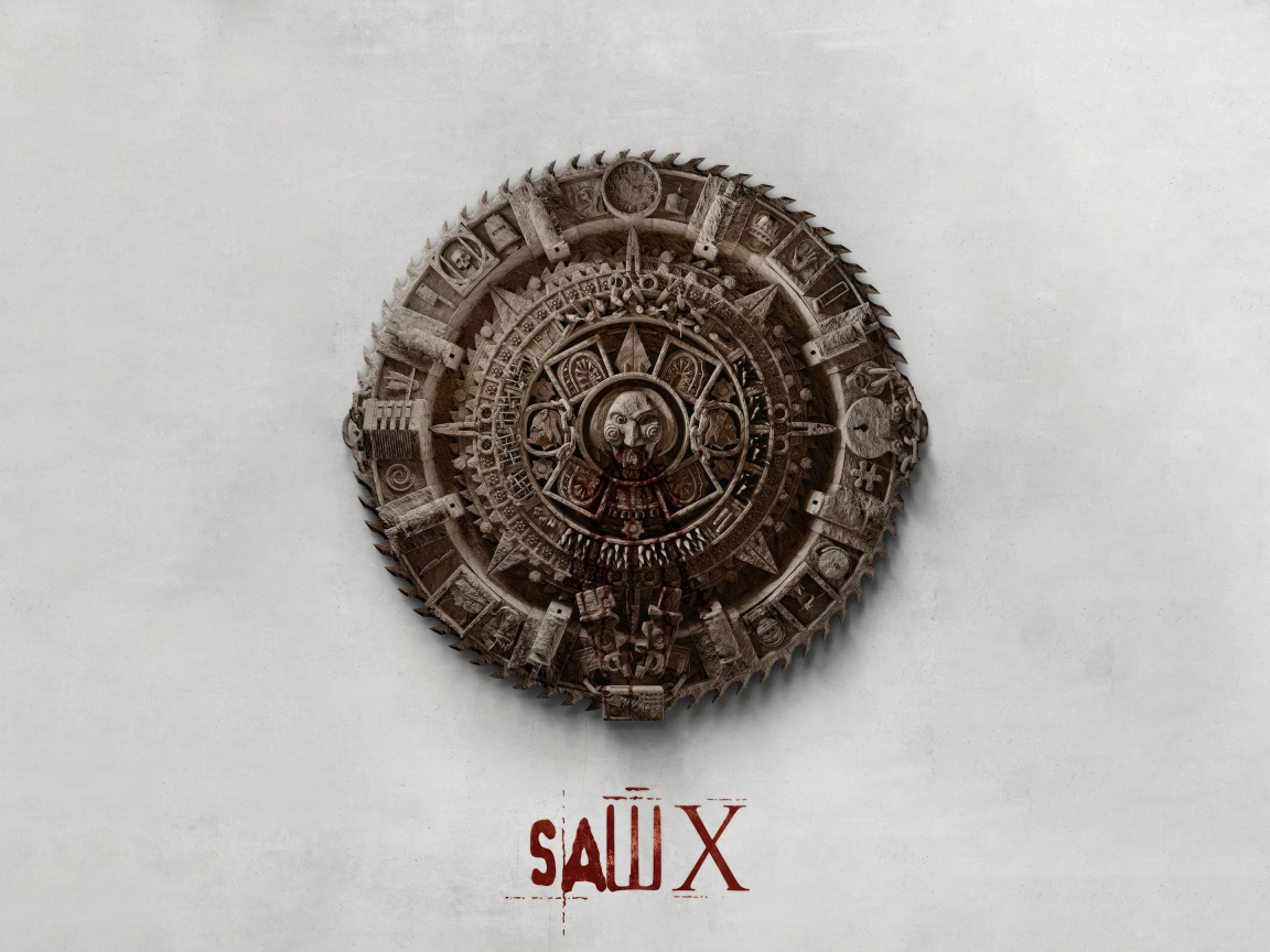 Логотип нового фильма Пила 10, 2023