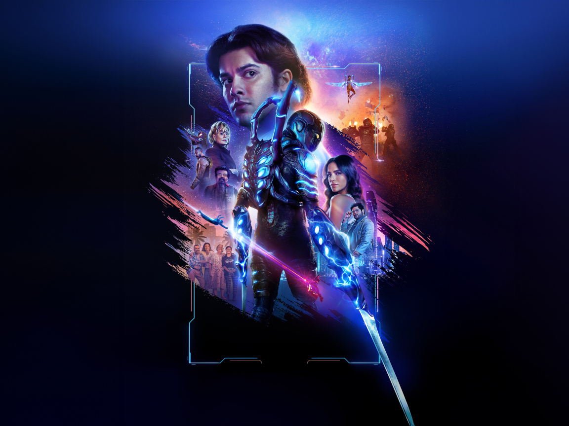 Новый фильм боевик Синий жук постер