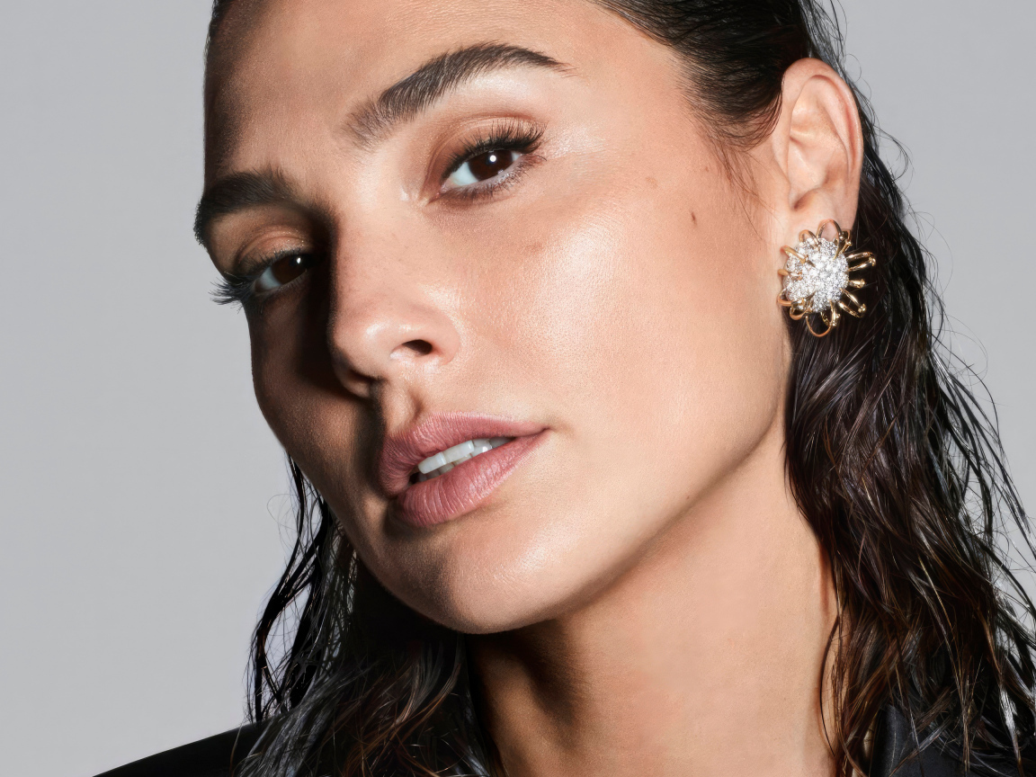 Актриса Галь Гадот лицо крупным планом