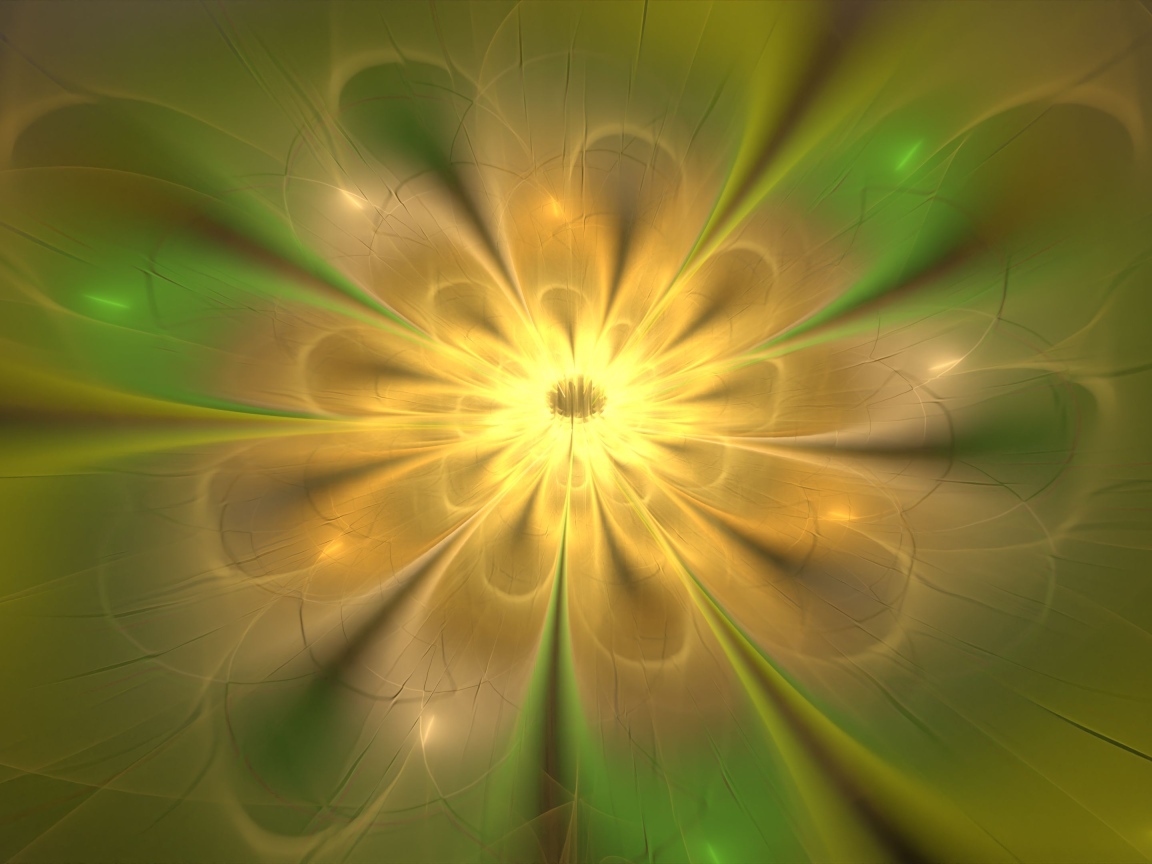 Красивый абстрактный цветок с желтой серединкой