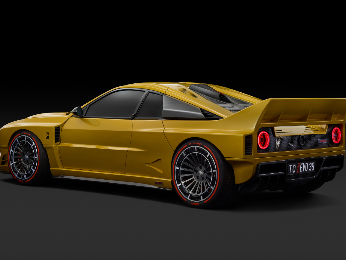 Вид сзади на автомобиль Kimera EVO38 2024 года