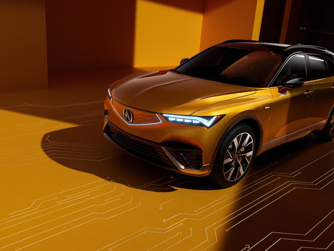 Золотистый внедорожник Acura ZDX Type S  2024 года