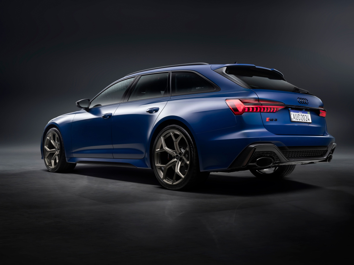 Автомобиль Audi RS 6 Avant Legacy 2024 года вид сзади