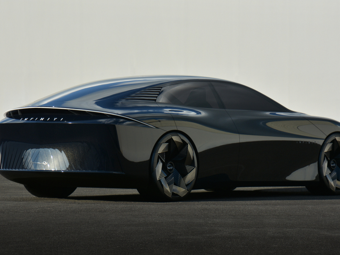 Вид сзади на автомобиль Infiniti Vision Qe