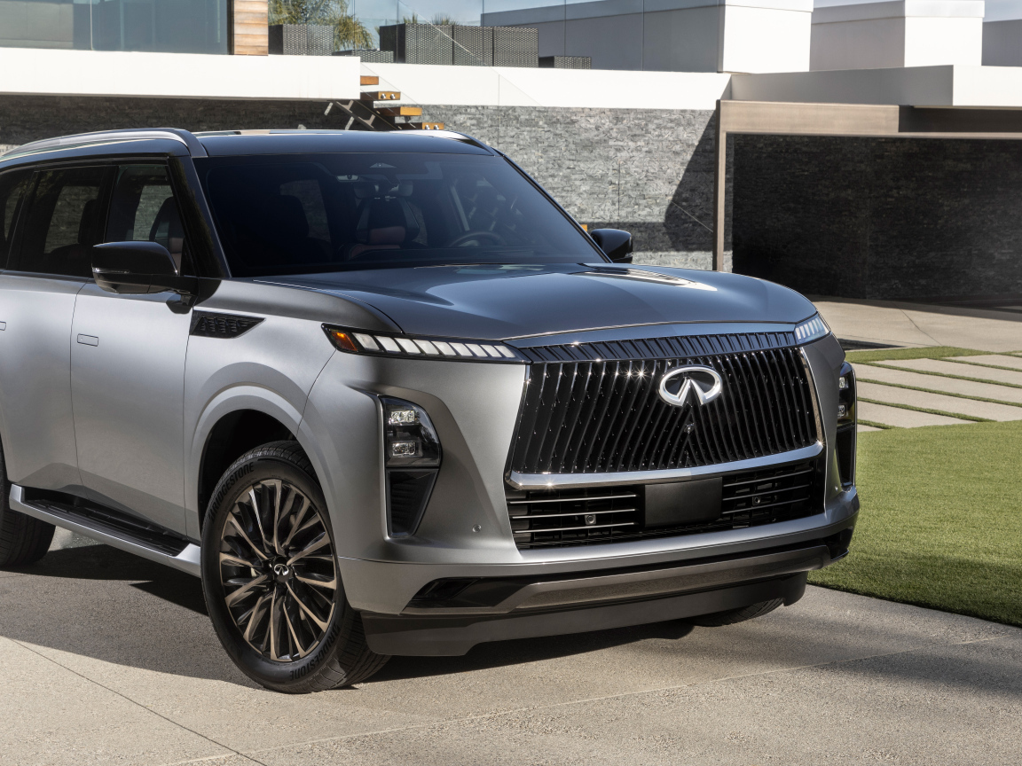 Серебристый внедорожник  Infiniti QX80 Autograph AWD 2025 года