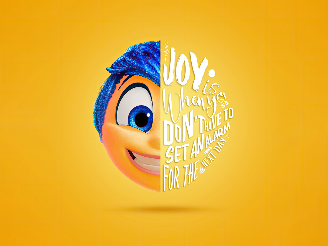 Постер мультфильма Головоломка 2 на желтом фоне