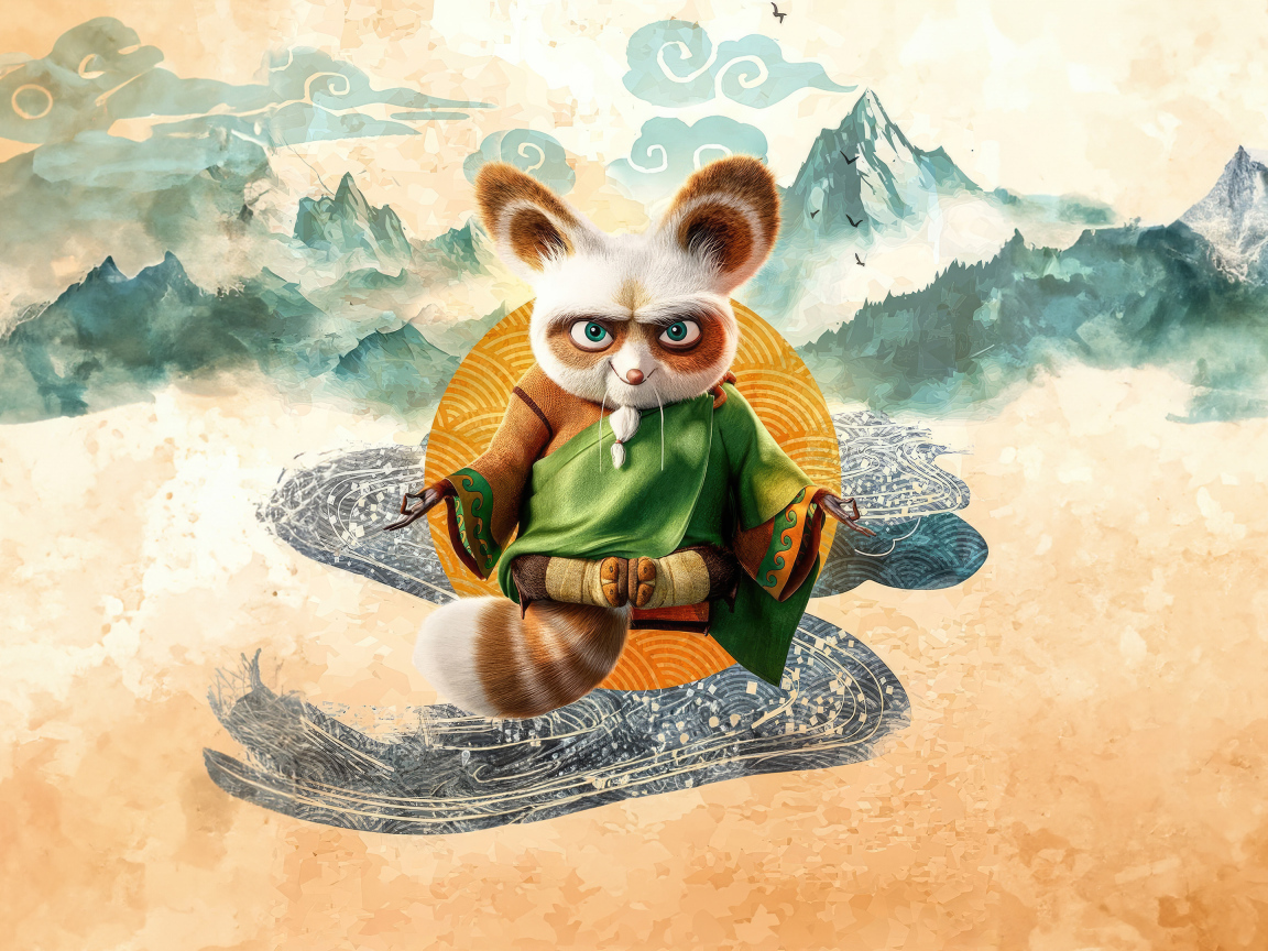 Мастер Шифу в новом мультфильме Кунг-фу панда 4