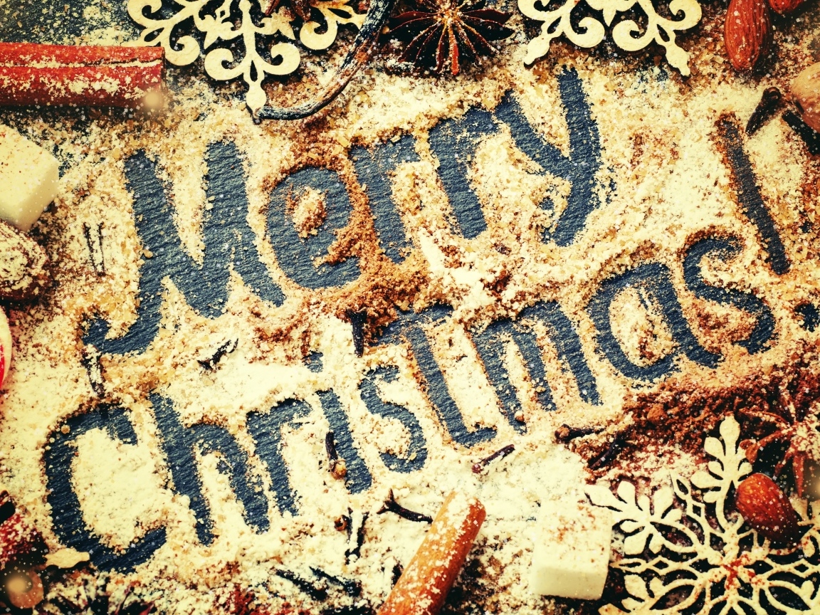 Сладкая открытка на Рождество