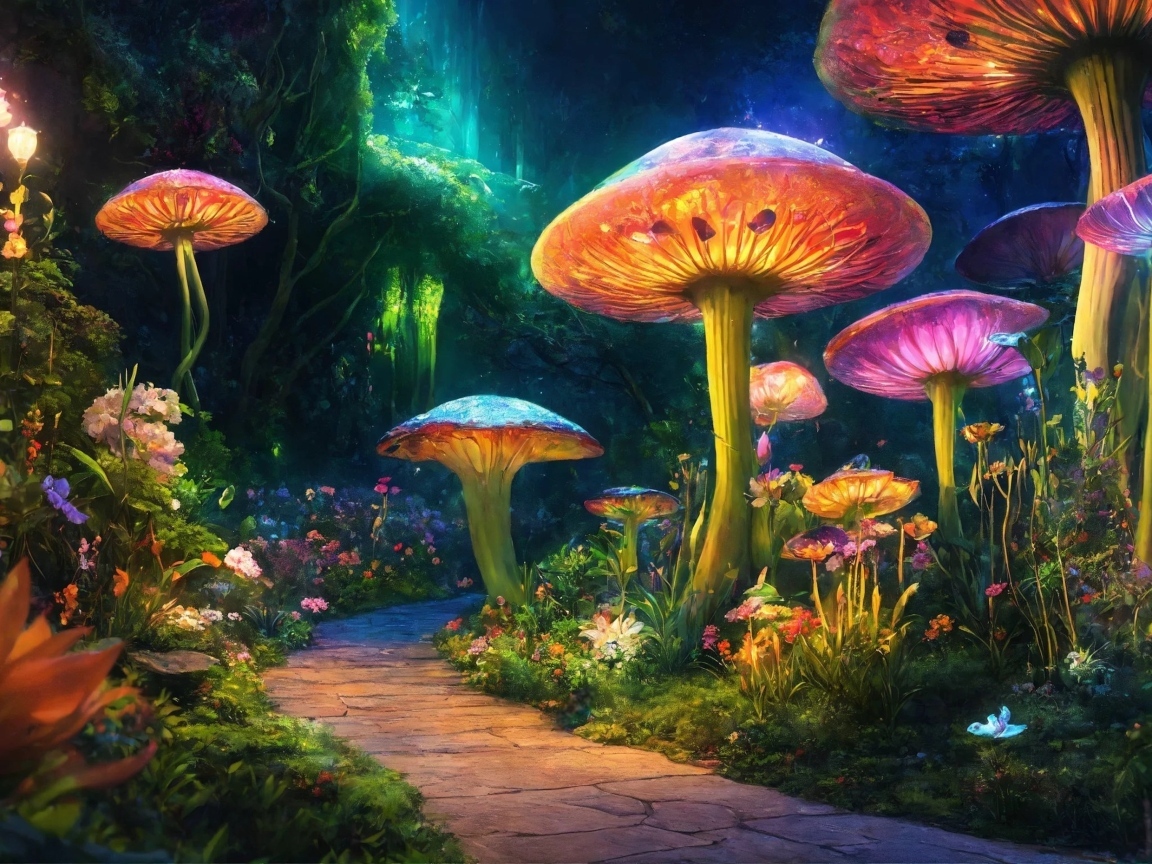 Большие фантастические грибы 