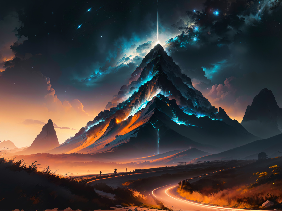 Грозовое небо над волшебной горой