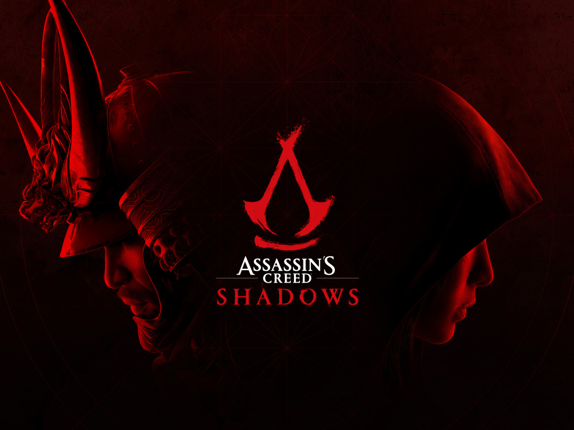 Красивый постер компьютерной игры Assassin’s Creed Shadows, 2024