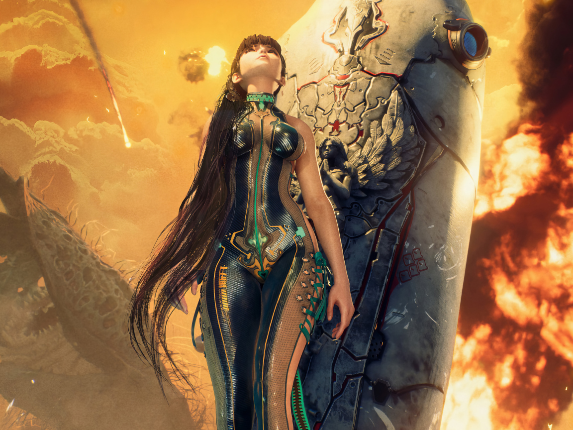 Девушка персонаж компьютерной игры Stellar Blade, 2024