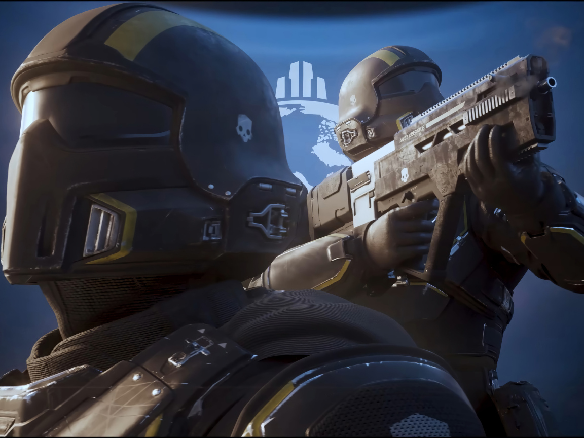 Солдаты из компьютерной игры Helldivers 2