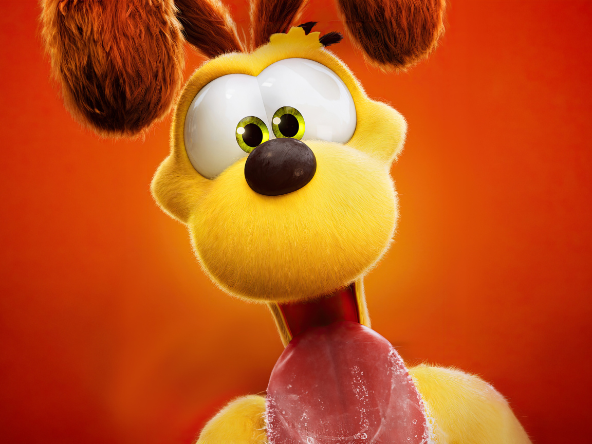 Пес Оди персонаж нового мультфильма Гарфилд в кино, 2024