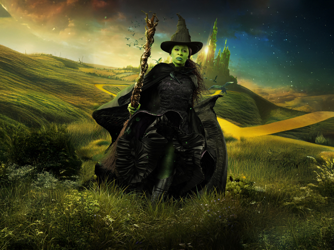 Персонаж Эльфаба из нового фильма Злая: Часть первая, 2024