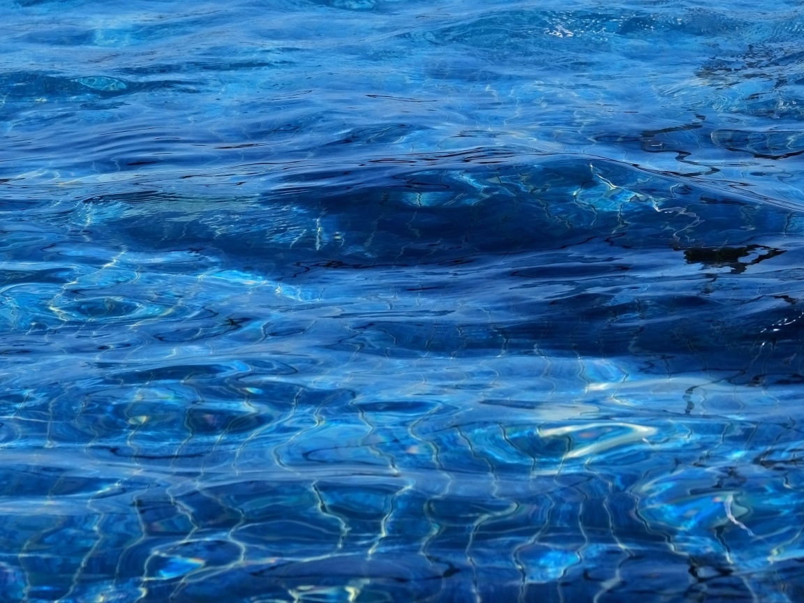 Синяя спокойная вода океана