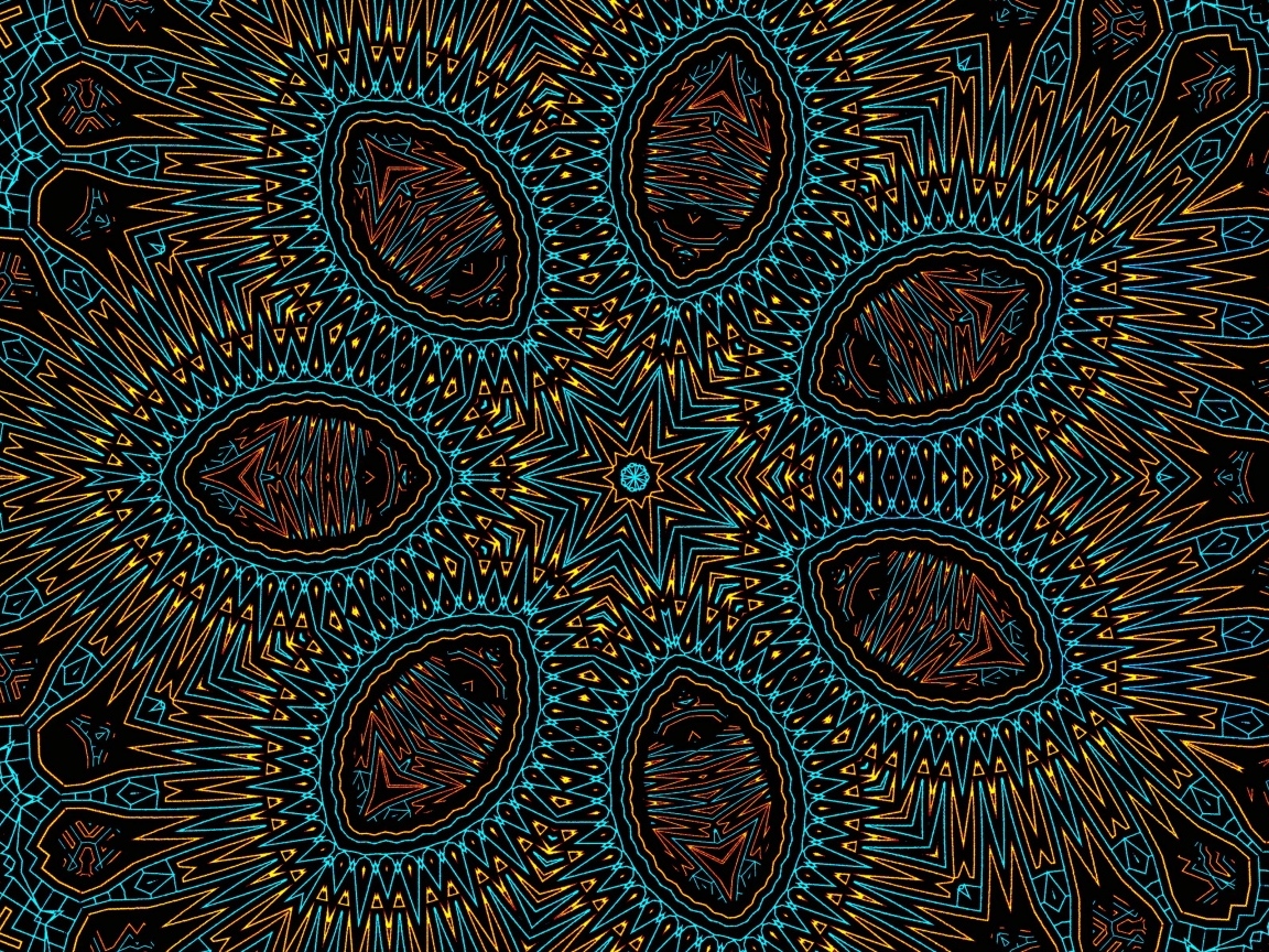 Фрактальная звезда с интересным узором