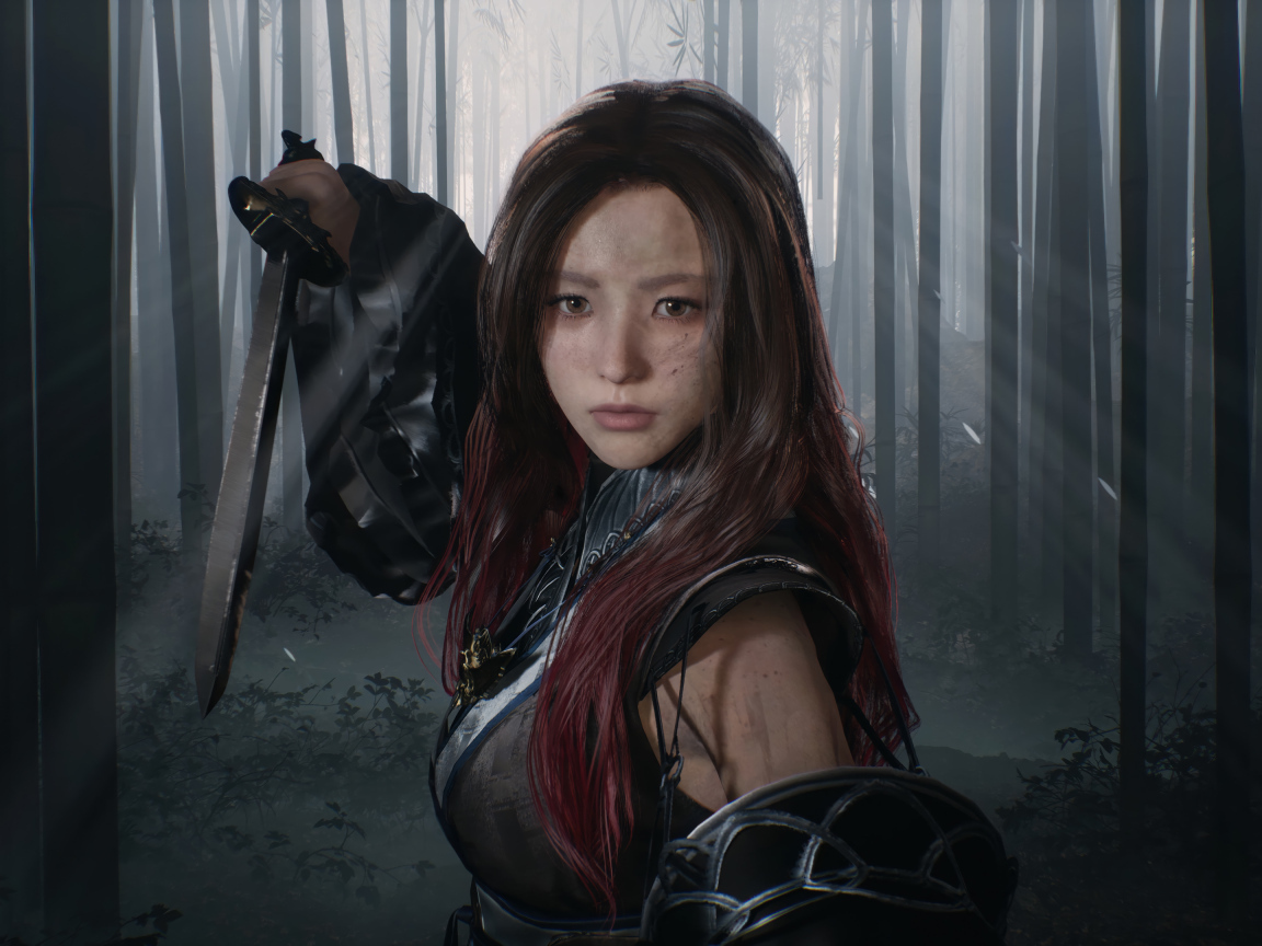 Девушка воин в компьютерной игре Phantom Blade Zero