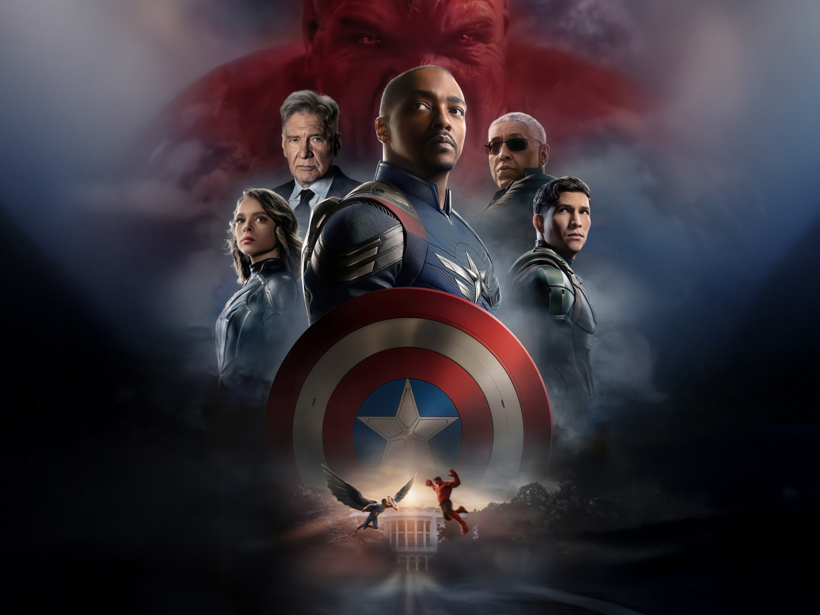 Постер фильма Капитан Америка: Дивный новый мир