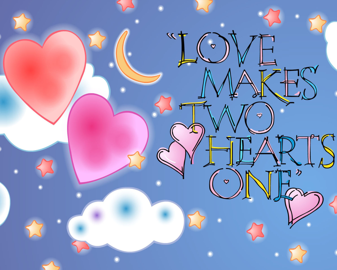 Любовь делает два сердца одним целым