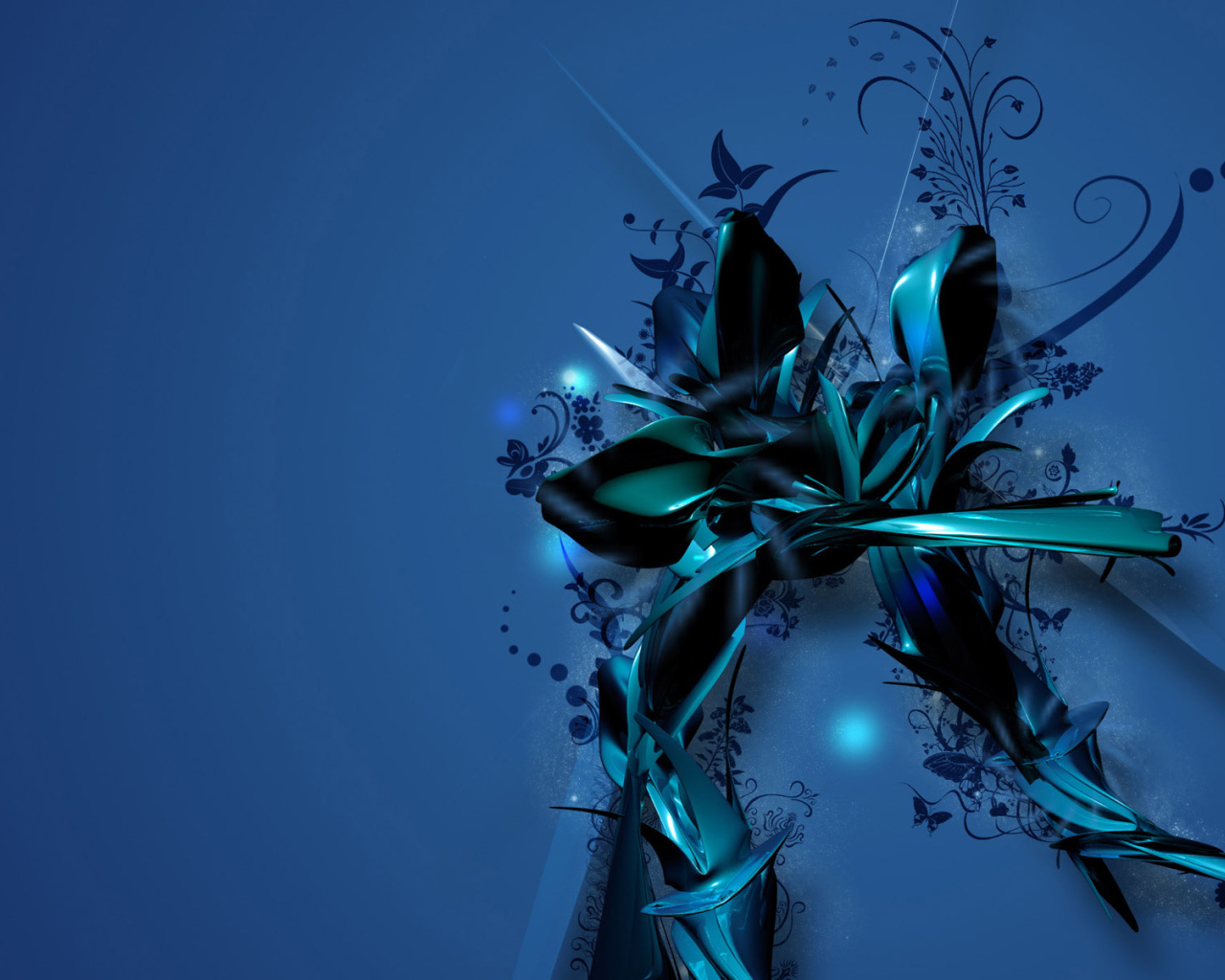 Синий цветок