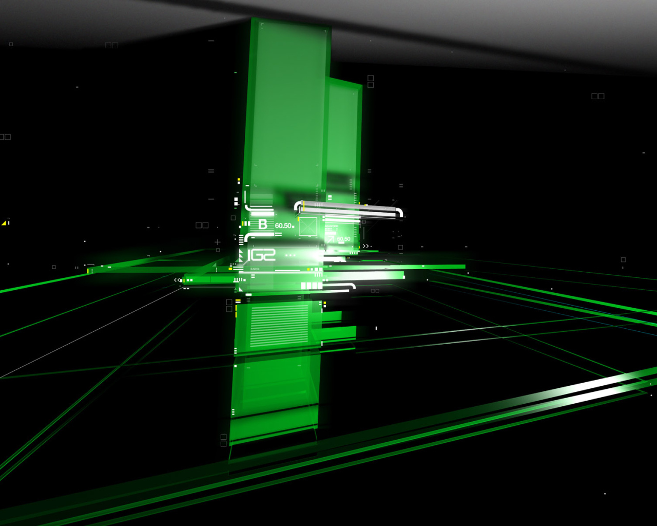 Зеленый в темноте