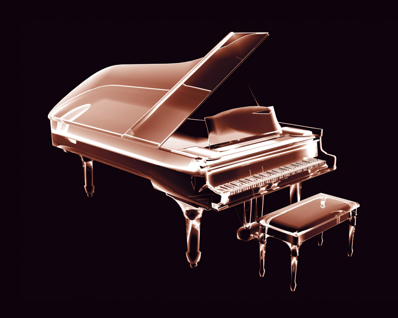 Неоновое пианино