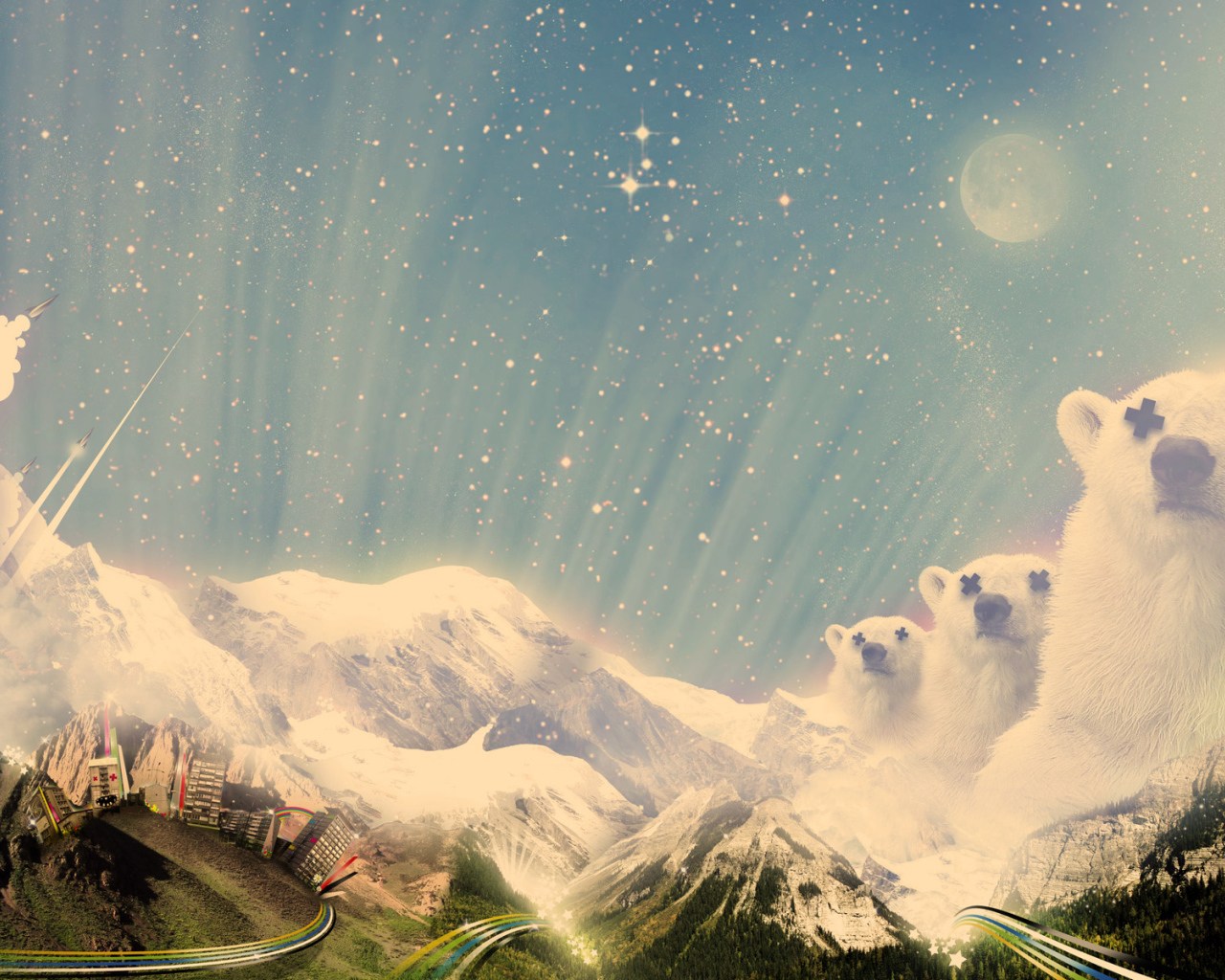 Белые мишки