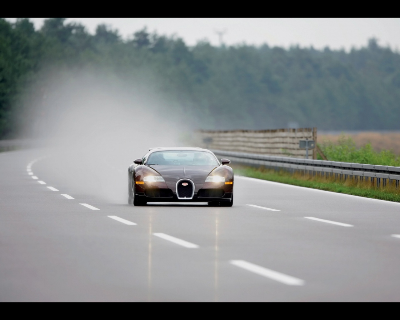 Veyron во время дождя