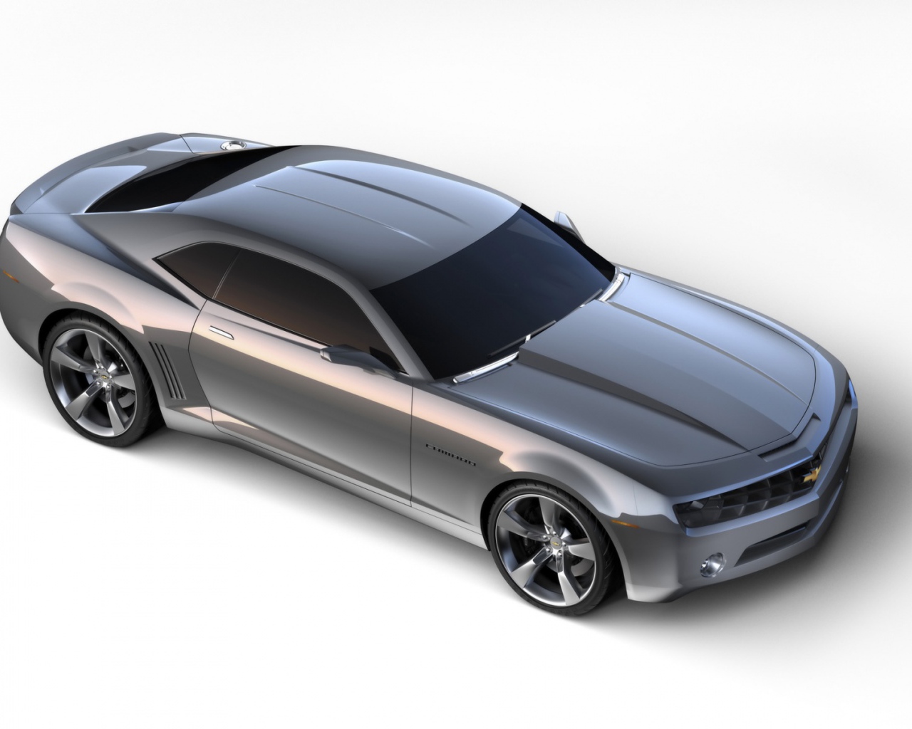 Серебряный Camaro