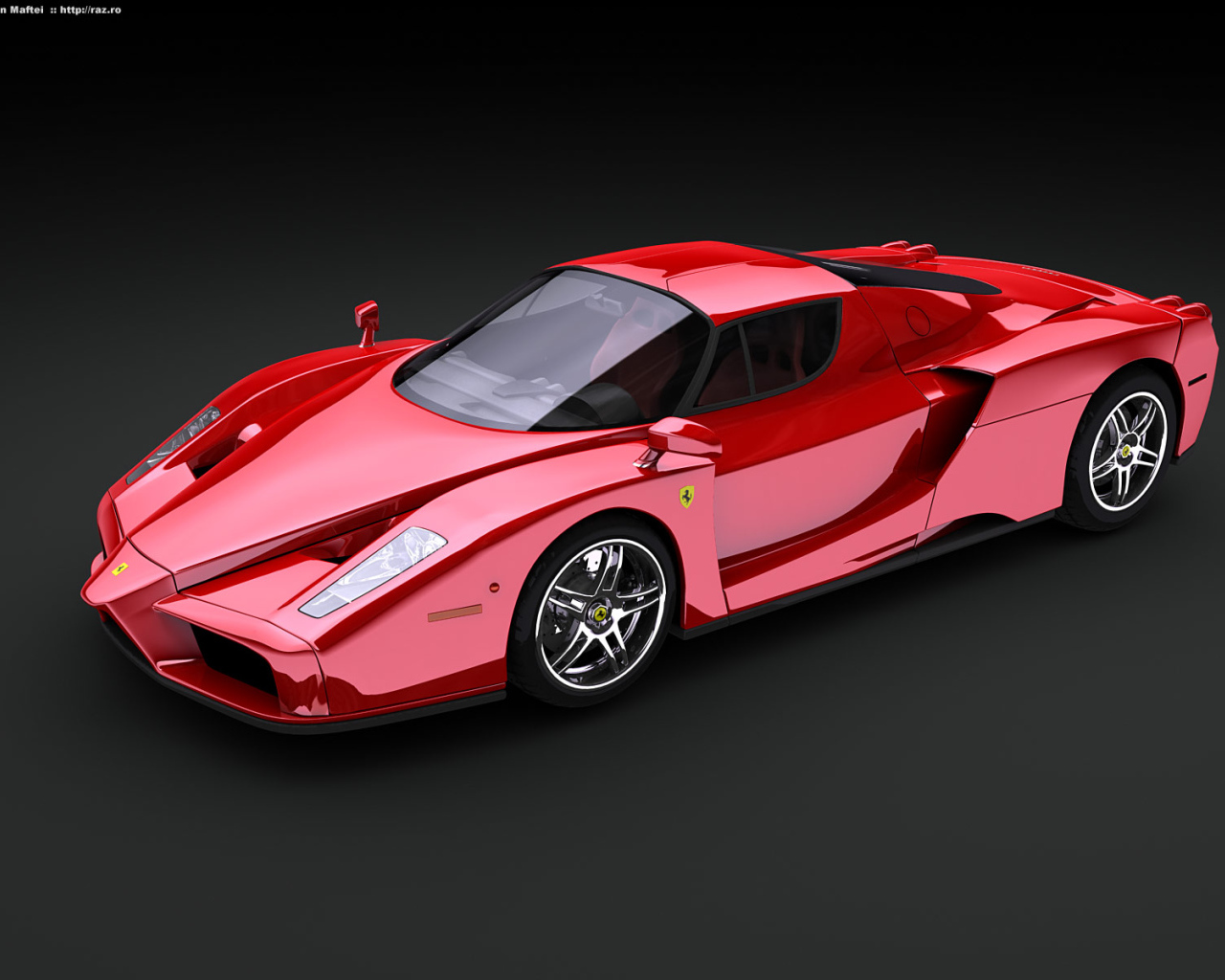 Красный Ferrari Enzo