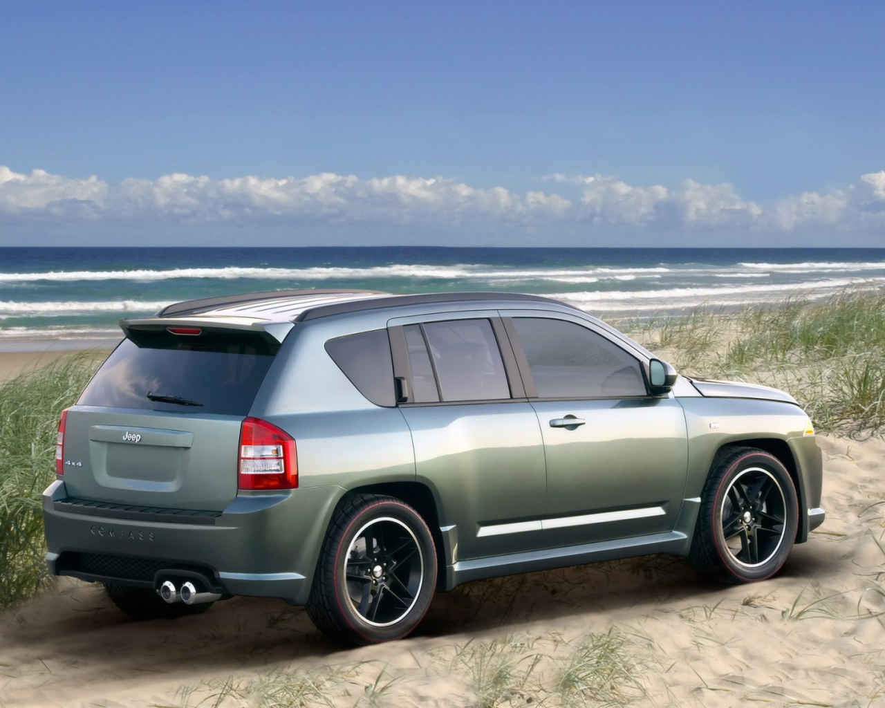 Jeep Compass у моря