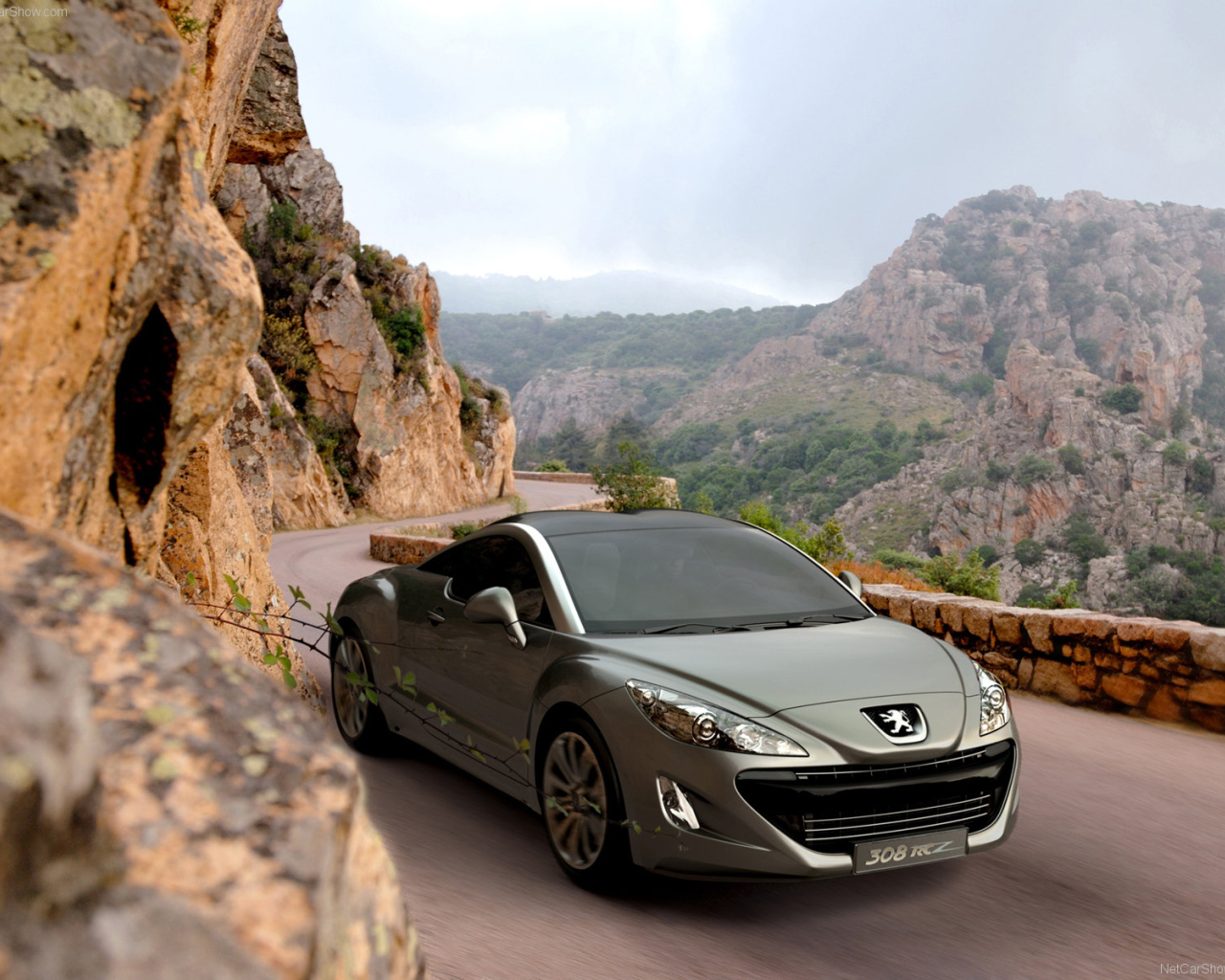 Peugeot 308 RC дорога в горы